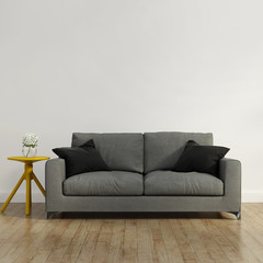 Contemporary grey  sofa