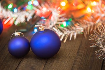 Blue christmass ball