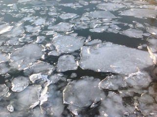 лед в реке