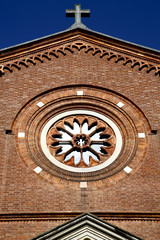 rose window  italy  lombardy     in  the castellanza  old   chur