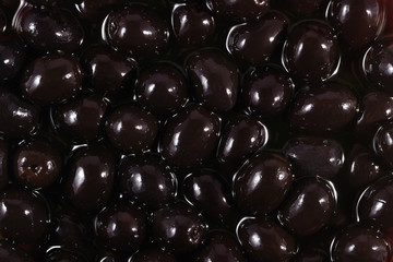 Black olives background