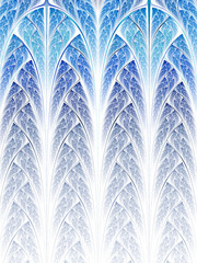 Abstraction of fractal rain, digital artwork