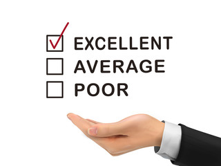 excellent chosen by realistic hand