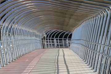 passage on the bridge, perspective