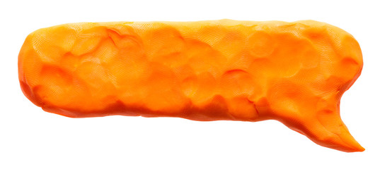  Orange plasticine banner