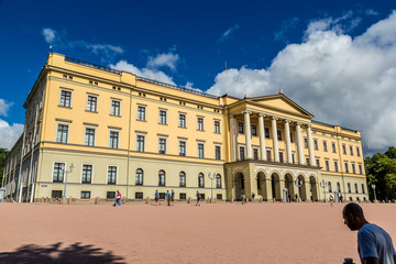 Obraz premium Royal Palace in Oslo, Norway