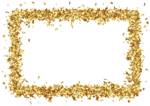 Rahmen, Sterne, Goldsterne, golden, weißer Hintergrund, Vorlage