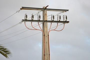 power transmission line pole