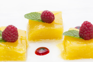 dessert of pineapple