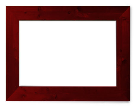 Red Wooden Picture Frame