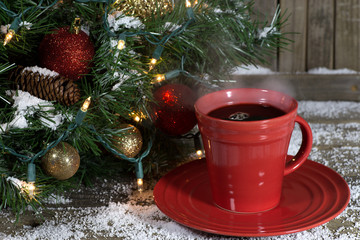 Cup of Steaming Coffee