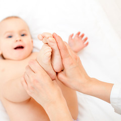 Baby foot massage