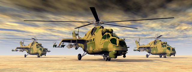 Soviet attack helicopters of the cold war © Michael Rosskothen