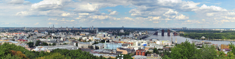 Fototapeta na wymiar panorama of Kiev
