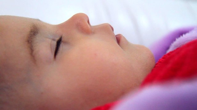 Cute baby girl sleeping