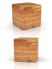 wood cube