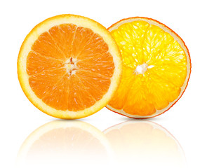 Dried and fresh orange fruit slice