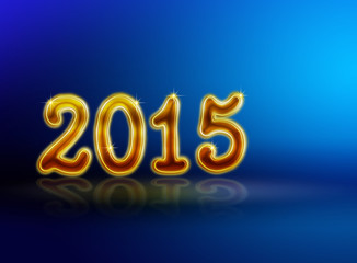 Blue  new year 2015  backgound . 