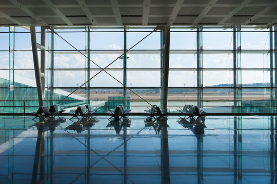 Departures At Airport Lobby