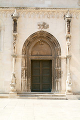 Fototapeta na wymiar Door of Cathedral of St. Jamers in Sibenik