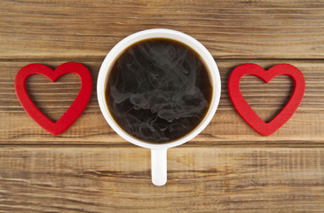 two hearts and coffee