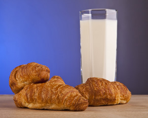 milk from the glass