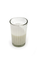 glass on the white background