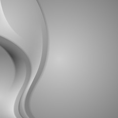 Abstract light grey wavy background