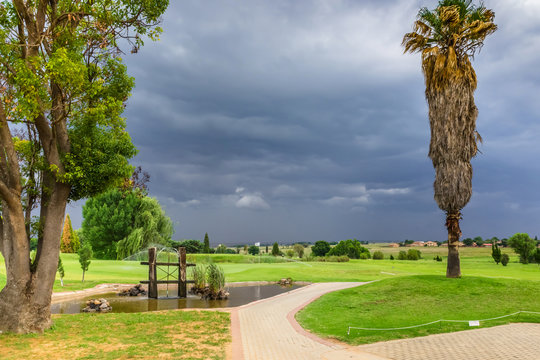 Before the storm. Golf club. South Africa, November 2014.