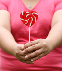 lollipop heart love - 74193502