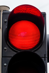 Verkehrsampel mit Rotlicht