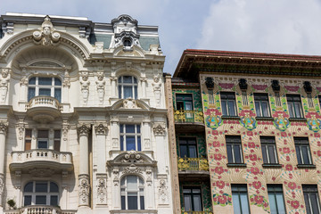 Fototapeta na wymiar Österreich, Wien, Wienzeilenhäuser