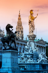 Österreich, Wien, Parlament - obrazy, fototapety, plakaty