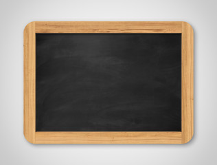 Blank black chalkboard. Background and texture.