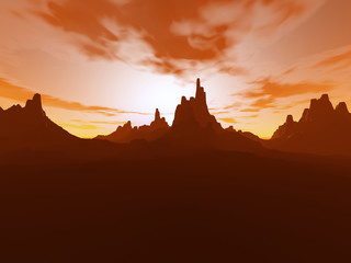 Sunset on the Desert-113c