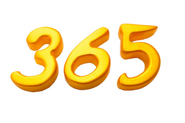 Number of years, gold and white backdrop.