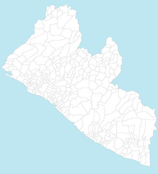 Karte von Liberia
