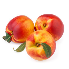 peach  fruit nectarine isolated