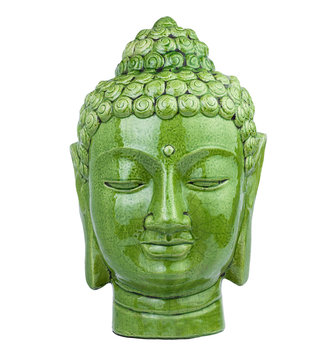 buddha head green