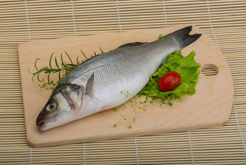 Raw seabass