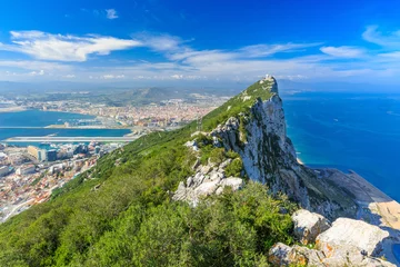 Crédence de cuisine en verre imprimé Lieux européens Gibraltar Rock, Gibraltar