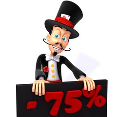 Magician christmas sale 75 percent discount