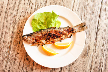 Roasted fish