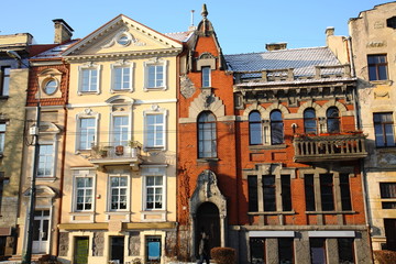 Buildings in the city center