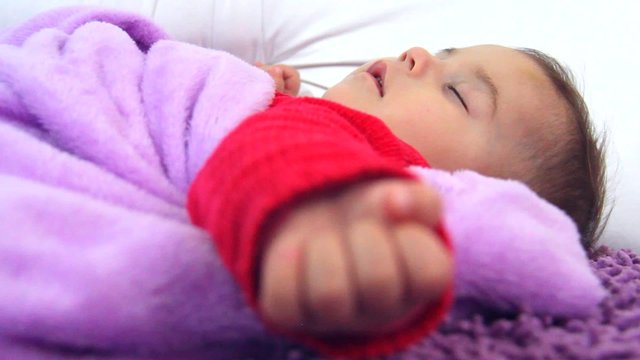 Cute baby girl sleeping