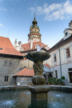 Cesky Krumlov Castle tower
