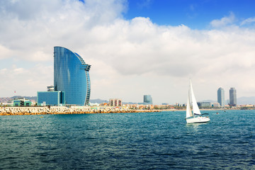 Barcelona from  sea