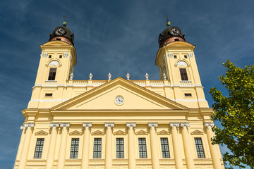 Fototapeta na wymiar The Reformed Protestant Great Church In Debrecen, Hungary