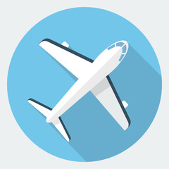 Vector airplane icon - 74205502