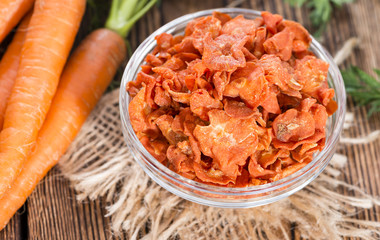 Portion of Dried Carrots